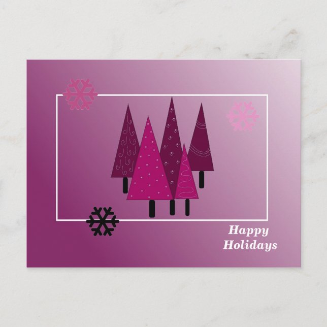 Árboles de Navidad extravagantes (Anverso)