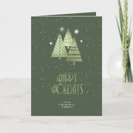 Árboles de Navidad Felices Fiestas Verdes ID863