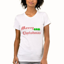 Árboles de Navidad Feliz Camiseta Roja y Verde Fes