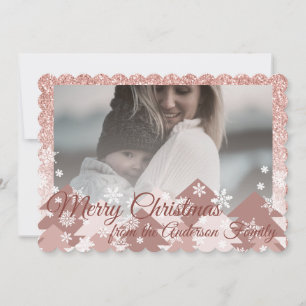 Árboles de Navidad femeninos con brillo de rubor r