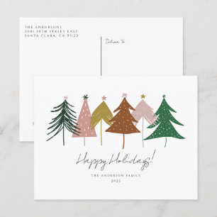 Árboles de Navidad Festivos Minimalistas