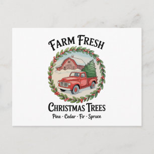 Árboles de Navidad Frescos de Granja Camión Rojo A