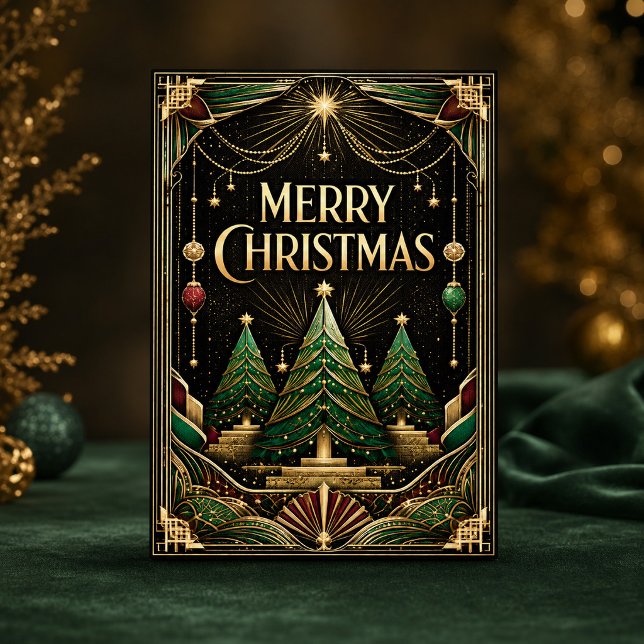 Árboles de Navidad glamurosos Art Déco (Subido por el creador)