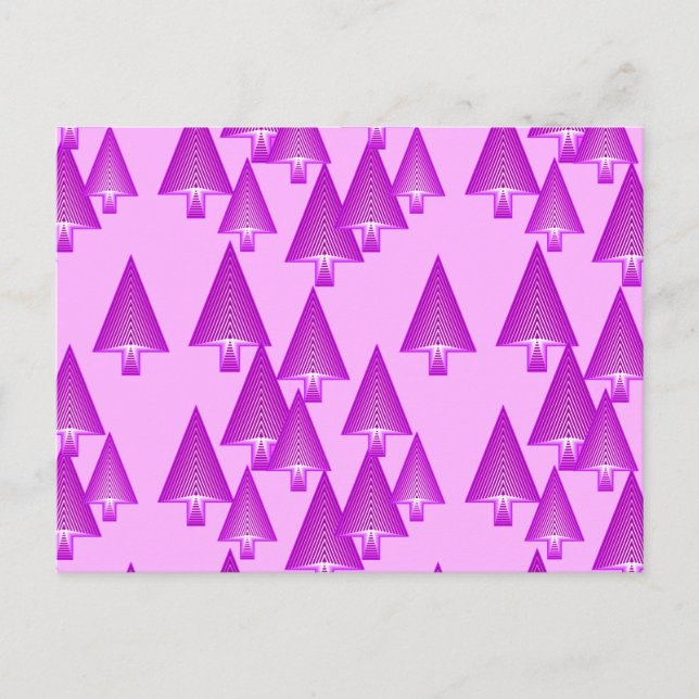 Árboles de navidad metálicos modernos - violeta (Anverso)
