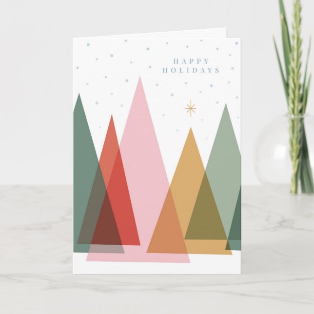 Árboles de Navidad minimalistas (Anverso)