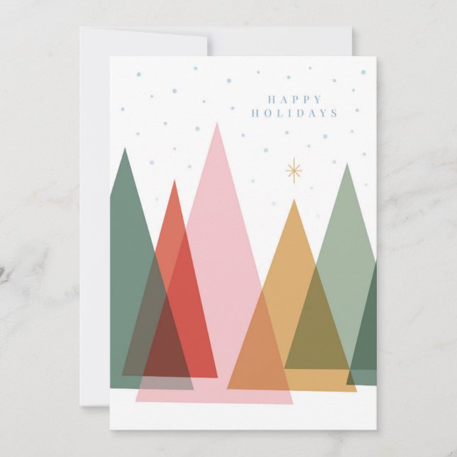Árboles de Navidad minimalistas (Anverso)