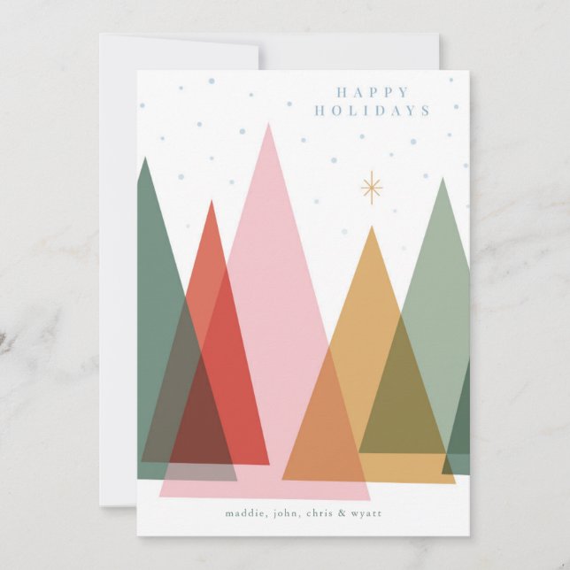 Árboles de Navidad minimalistas (Anverso)