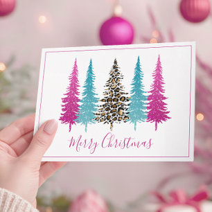 Árboles de Navidad Modernos Turquesa y Rosa