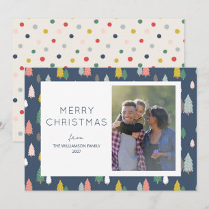 Árboles de Navidad modernos y coloridos personaliz