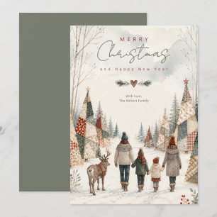 Árboles de Navidad Patchwork Reno Invierno TMF26