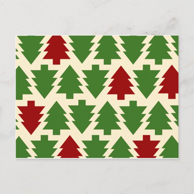 Árboles de Navidad Patrón de Vacaciones (Anverso)