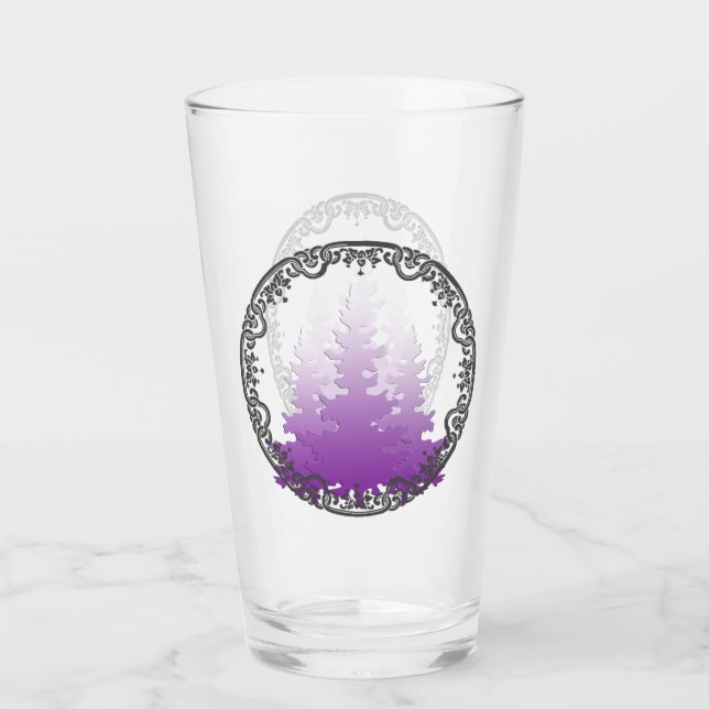 Árboles de Navidad perennes rojo-violeta (Anverso)