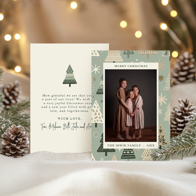 Árboles de Navidad pintados a mano y foto con crem (Subido por el creador)