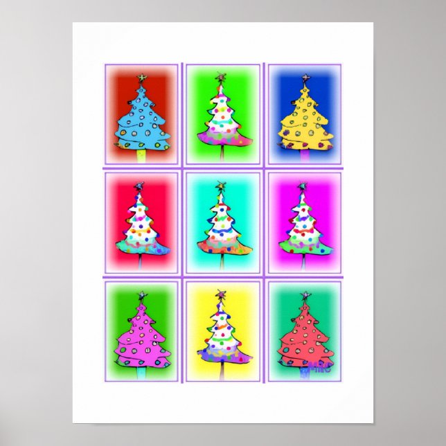 Árboles de Navidad: Póster (Frente)
