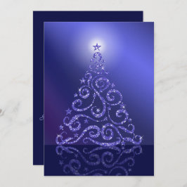 Árboles de Navidad que ensucian estrellas azules y