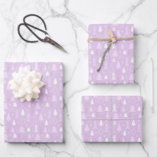 Árboles de Navidad violentos Hojas de papel de env