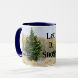 Árboles de nieve dejan que nieve la Copa de Mug Na