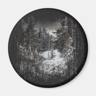Árboles de nieve forestal Imán de los bosques ne