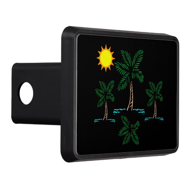 Árboles de palmas con cubierta de picor de sol (Derecha)