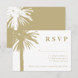 Árboles de palmera arenoso RSVP Beach tarjetas de 