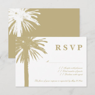 Árboles de palmera arenoso RSVP Beach tarjetas de