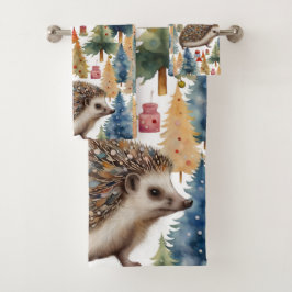 Árboles de vacaciones Cute Hedgehog