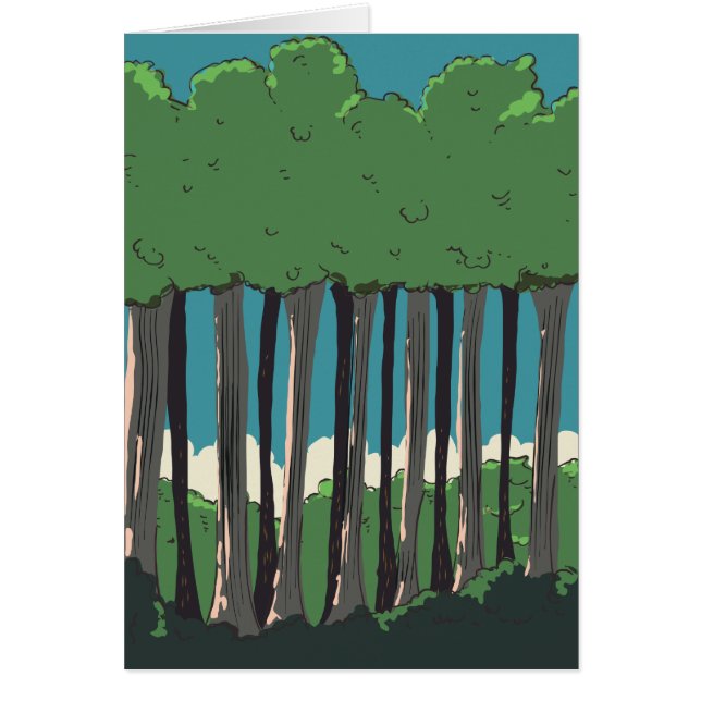 Árboles del bosque japonés (Frente)
