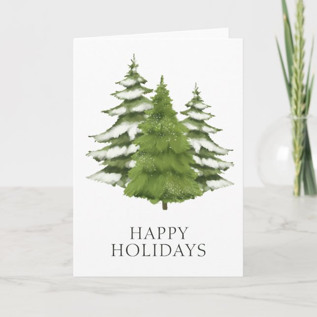Árboles del bosque Temática Navidad Personalizada (Anverso)