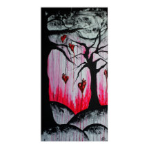 Árboles del corazón seco y alto Poster de arte ori