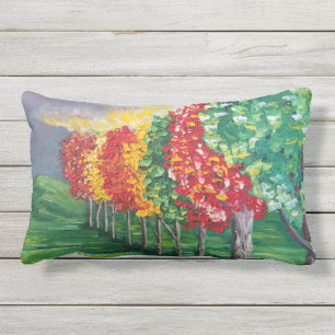 "Árboles del otoño 2" almohada al aire libre