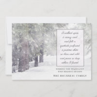 Árboles en Invitación de vacaciones de nieve en in