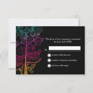 Árboles espirales Klimt inspiran bodas RSVP