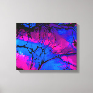 Árboles fantasmales en arte acrílico vespertino