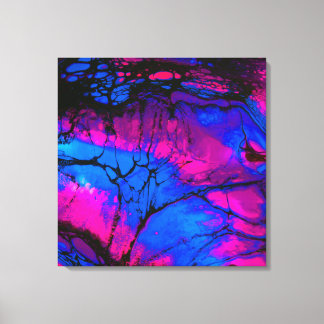 Árboles fantasmales en arte acrílico vespertino