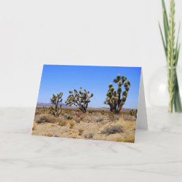 Árboles Joshua, desierto Mojave, tarjeta de saludo