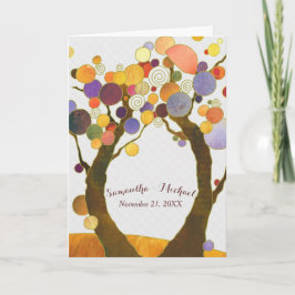 Árboles mágicos de amor Invitación a matrimonio rú