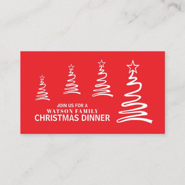 Árboles mágicos, Navidades Fiesta Invitación al bi (Anverso)