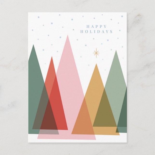 Árboles minimalistas de Navidad (Anverso)