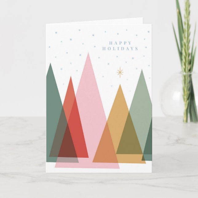 Árboles minimalistas de Navidad (Anverso)