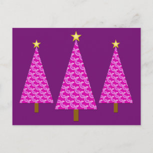 Árboles modernos de Navidad púrpura paisoso