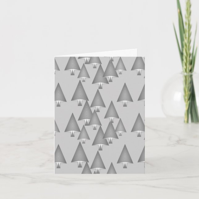 Árboles modernos metálicos de Navidad - gris plate (Anverso)
