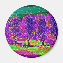 Árboles morados... Imán