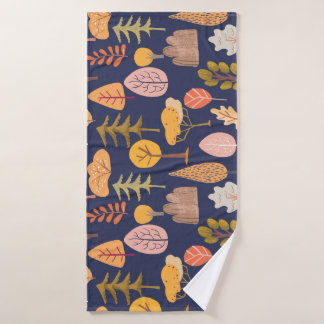 Árboles multicolores: Vintage de mediados de otoño