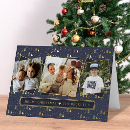 Árboles navideños festivos 3 Collages de fotos Rea