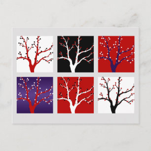 Árboles navideños navidad saludos artísticos