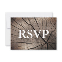Árboles RSVP y Boda texturizado de naturaleza