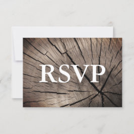Árboles RSVP y Boda texturizado de naturaleza