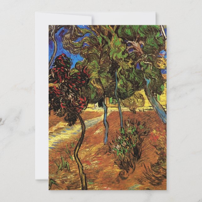 Árboles Van Gogh en el jardín, Hospital Saint Paul (Anverso)
