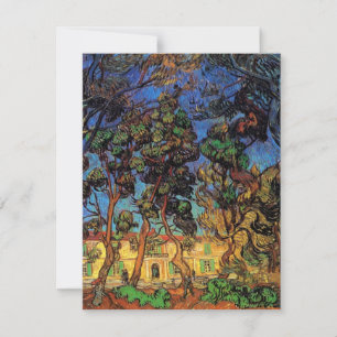 Árboles Van Gogh en el jardín, Hospital Saint Paul