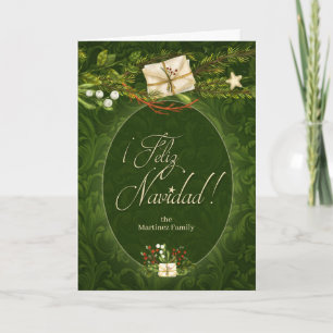 Árboles verdes de Navidad en español con nombre H